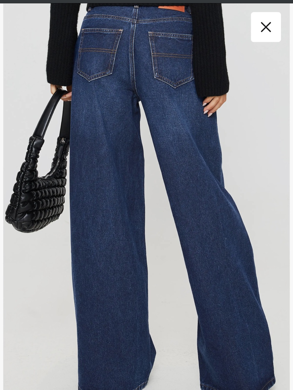 Princess Polly Naylor Low Rise Wide-Leg Jeans, Fits a size 12 - Picture 2 of 8